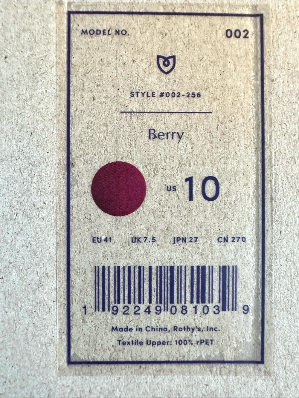 Rothy’s The Point Berry Pink Flats Size 10 NWT/NIB Retired Color - Picture 4 of 5
